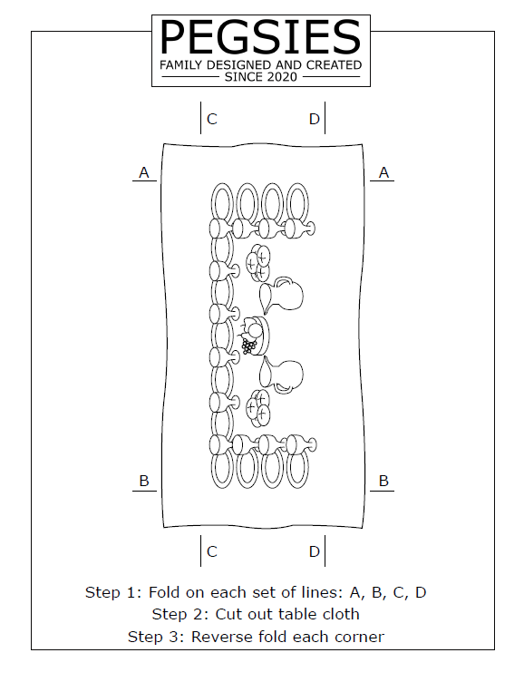 Printable tablecloth for baltic birch plywood table